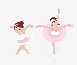 芭蕾小人跳芭蕾舞的女孩高清图片