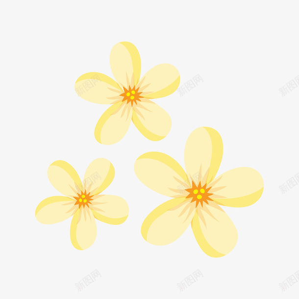 清新黄色小花朵图案png免抠素材_88icon https://88icon.com 手绘图 简图 花卉 花瓣 花蕊 装饰 黄色小花朵