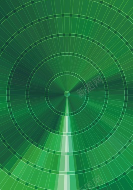 绿色圆环背景模版矢量图背景