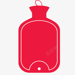 热水袋注水红色注水热水袋高清图片
