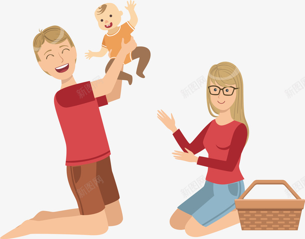 抱着孩子的父母矢量图eps免抠素材_88icon https://88icon.com 一家人 一家人PNG 孩子 开心 开心一家人 父母 矢量一家人 矢量图