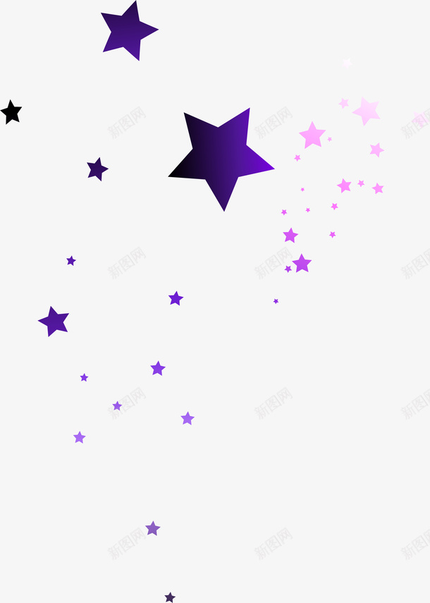 手绘紫色星星五角星png免抠素材_88icon https://88icon.com 唯美 手绘星星 水彩 简约 紫色五角星 紫色星星