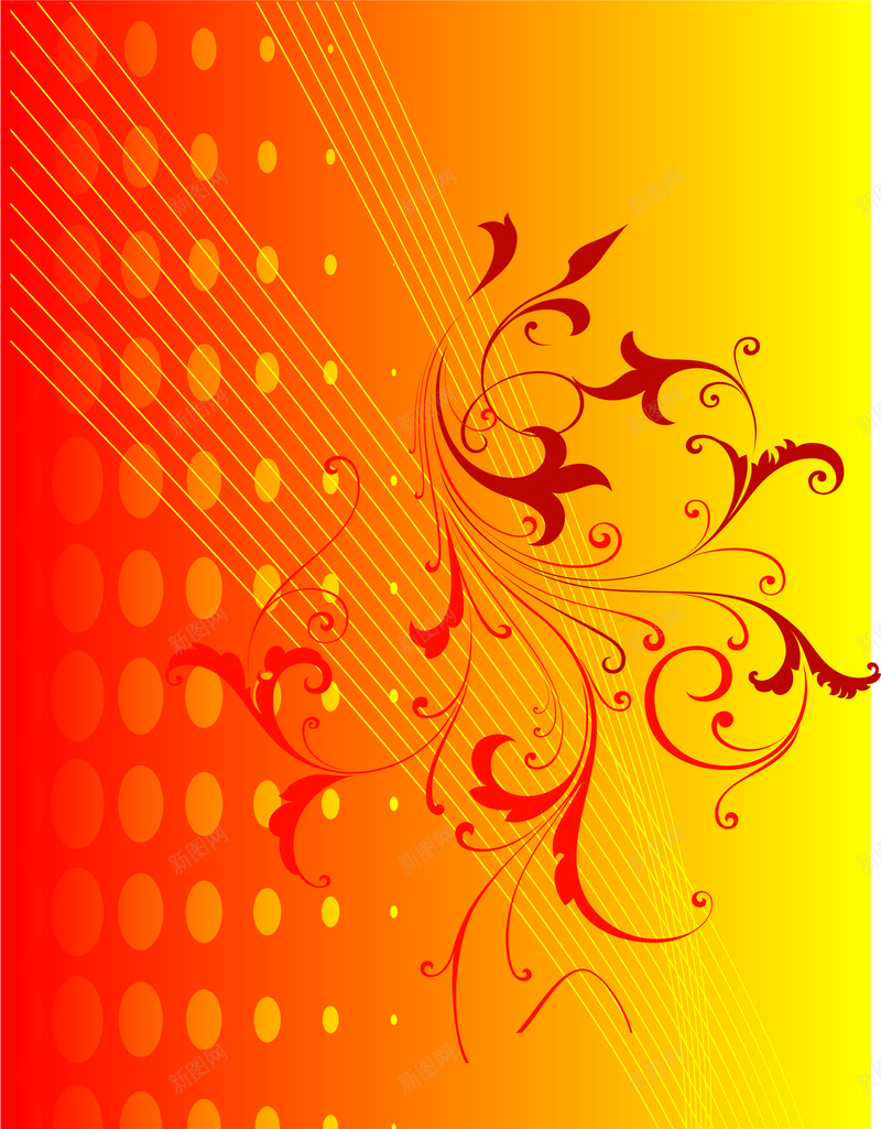 橙色商务图cdr设计背景_88icon https://88icon.com 商务 橙色 炫丽开心 科幻 科技