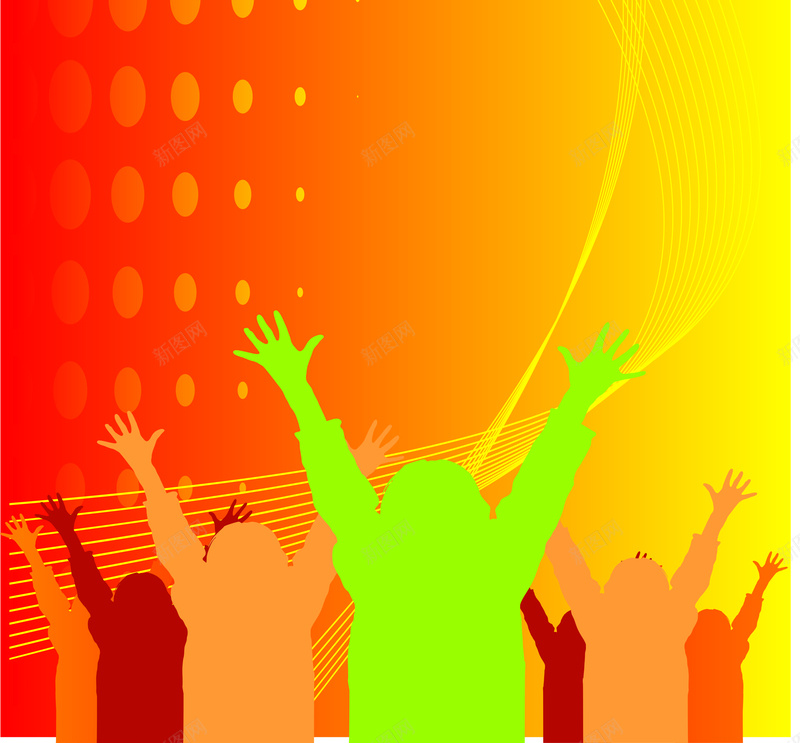 橙色商务图cdr设计背景_88icon https://88icon.com 商务 橙色 炫丽开心 科幻 科技