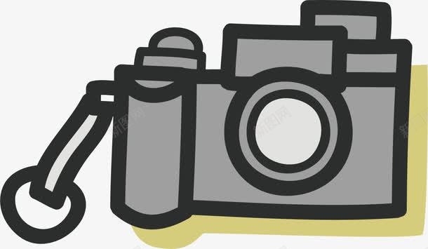 卡通灰色相机png免抠素材_88icon https://88icon.com 卡通 手绘 灰色 生活用品 电子产品 相机