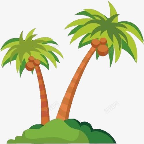长着椰子树的荒岛png免抠素材_88icon https://88icon.com 南方荒岛 卡通荒岛 孤独的岛屿 岛屿 无人荒岛 绿色荒岛 荒岛