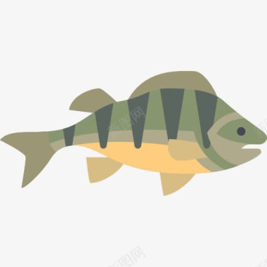 纯野生鲈鱼图标图标