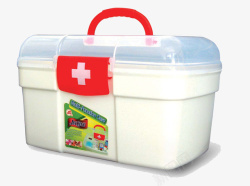 白色红十字白色医疗箱高清图片