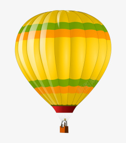 热气球升空透明素材