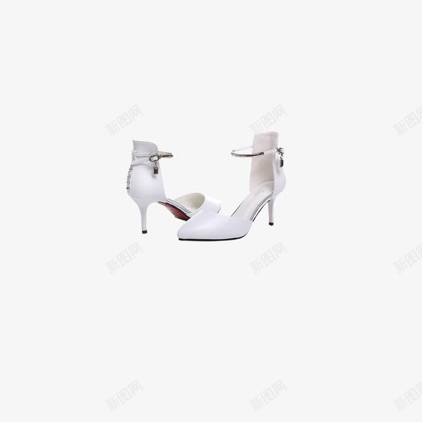 一双白色高跟鞋png免抠素材_88icon https://88icon.com 产品实物 凉鞋 女鞋 白色 高跟鞋