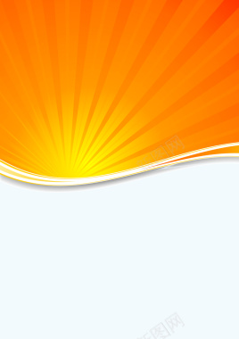 橙色的阳光天空光线背景矢量图背景