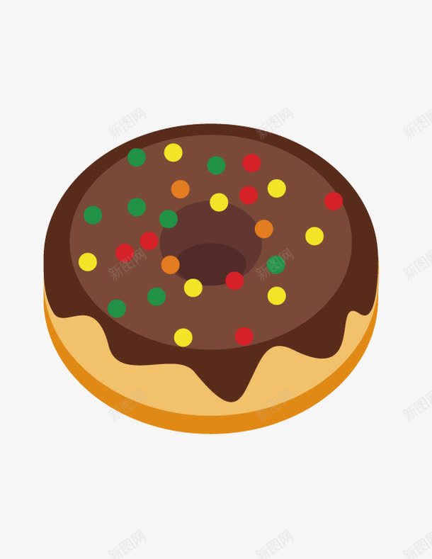 巧克力糖豆甜甜圈png免抠素材_88icon https://88icon.com 巧克力 甜甜圈 糖豆