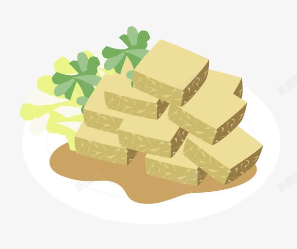卡通臭豆腐png免抠素材_88icon https://88icon.com 北豆腐 卡通 小吃 臭豆腐 豆制品卡通 食物