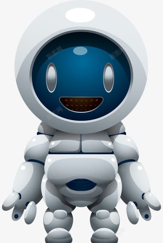科技感圆形小机器人png免抠素材_88icon https://88icon.com 可爱 圆形 机器人 科技