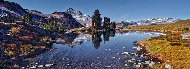 秋色美景蓝天落叶湖边清净海报jpg设计背景_88icon https://88icon.com 城堡 建筑 摄影 河水 海报 海报banner 清净 湖边 秋色 落叶 蓝天 风景