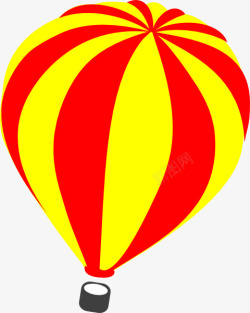 红黄色热气球素材