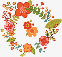 花卉装饰艺术字素材