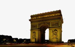 法国巴黎凯旋门三素材