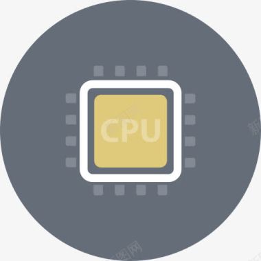 芯片芯片组计算机CPU硬件微芯图标图标