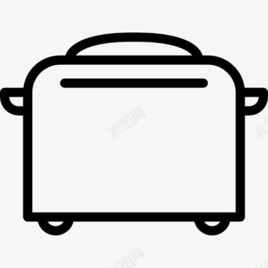 彩绘面包烤面包机的图标图标