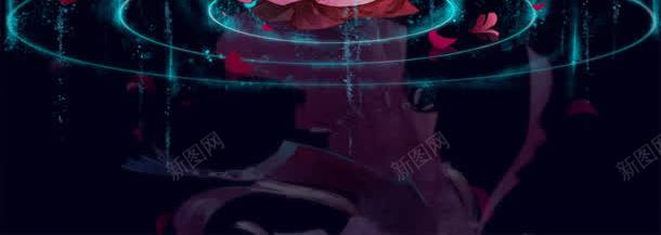 手绘中国风紫衣性感美女jpg设计背景_88icon https://88icon.com 国风 性感 美女