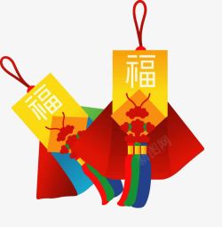 中国风节日福袋素材