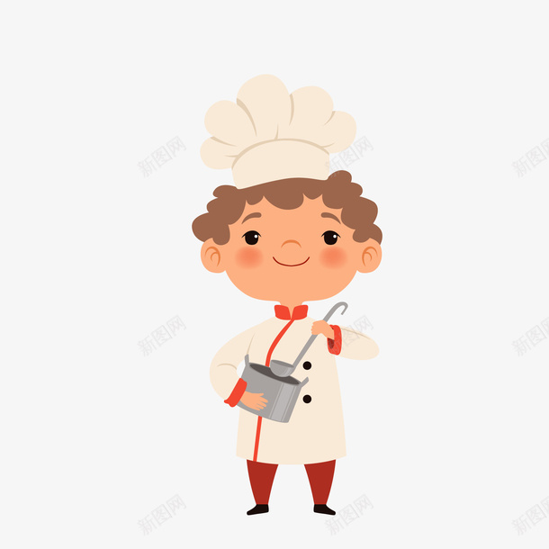 男厨师装饰png免抠素材_88icon https://88icon.com 卡通人物 卡通厨师 厨子 大厨 男厨师