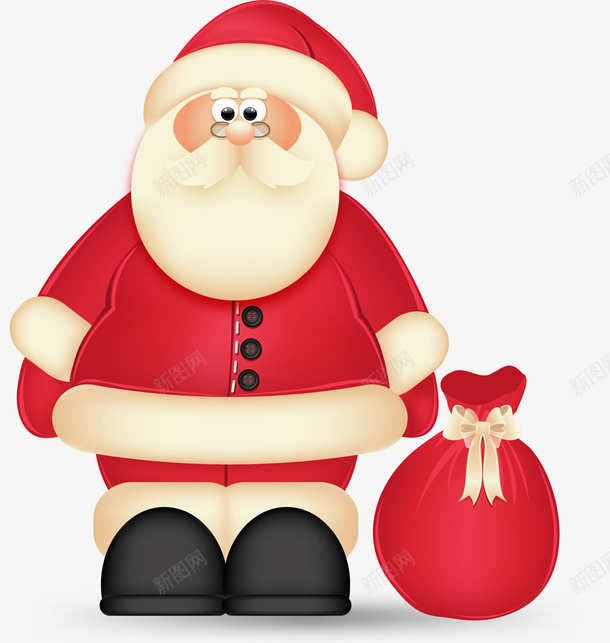 红色卡通圣诞老人png免抠素材_88icon https://88icon.com Christma Christmas Merry 圣诞快乐 圣诞老人 圣诞节 礼袋 装饰图案