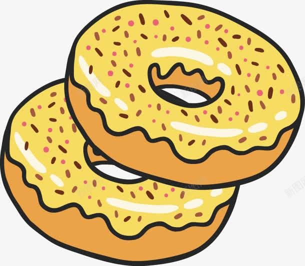 黄油面包甜甜圈png免抠素材_88icon https://88icon.com 巧克力面包 手绘黄油面包 甜甜圈