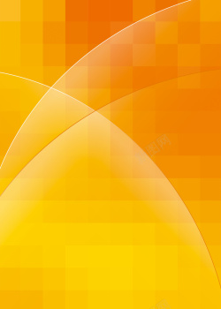 科技感弧线矢量渐变橙色几何方块组合背景高清图片