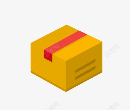 麻将盒黄色压缩盒图标图标