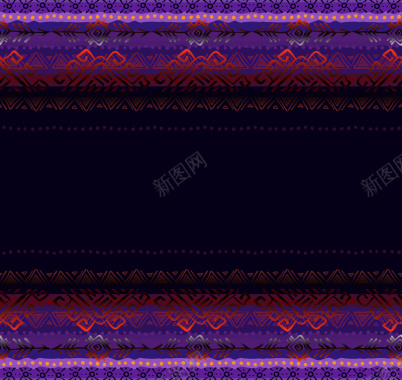 紫色横向欧式土耳其花纹背景矢量图背景