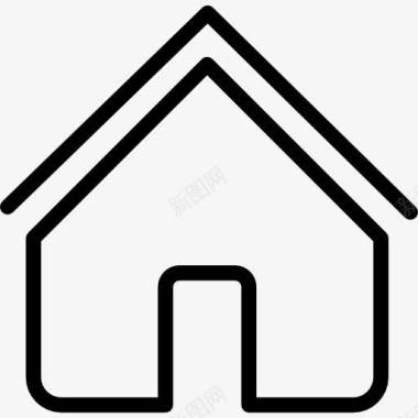 电子邮件概述房子的轮廓图标图标