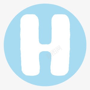 特效英文字母H彩色英文字母H图标图标