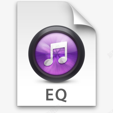 文件类型WAV情商紫色iTunes的文件类型的图标图标