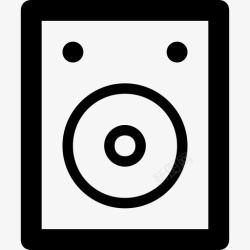 speaker音频扬声器多媒体音乐音乐扬声器图标高清图片
