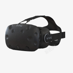 发光黑白色头戴VR头盔一个小型黑色便携式头戴VR头盔高清图片