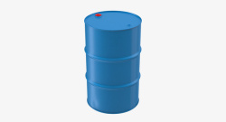 机油桶红色盖子蓝色大桶圆柱形机油桶高清图片