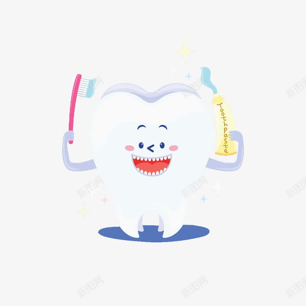 手绘保护牙齿插图png免抠素材_88icon https://88icon.com 保护牙齿 手绘 烤瓷牙 牙 牙刷 牙膏 白色