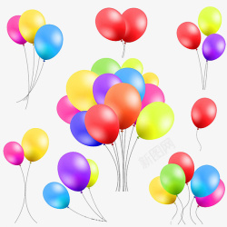 儿童泡浴六一儿童节气球装饰物高清图片