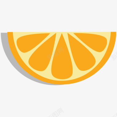 橙子标矢量图图标图标