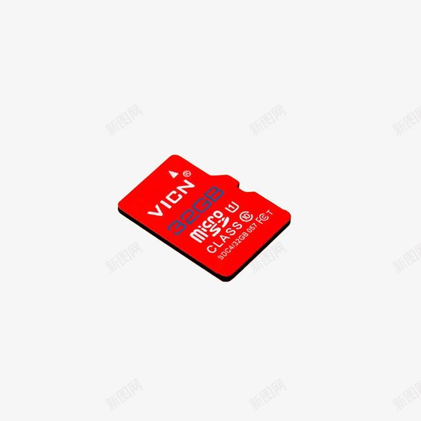 红色手机32GB内存卡png免抠素材_88icon https://88icon.com 32GB内存卡 32G内存卡 tf卡 实物卡 手机卡 高速读写