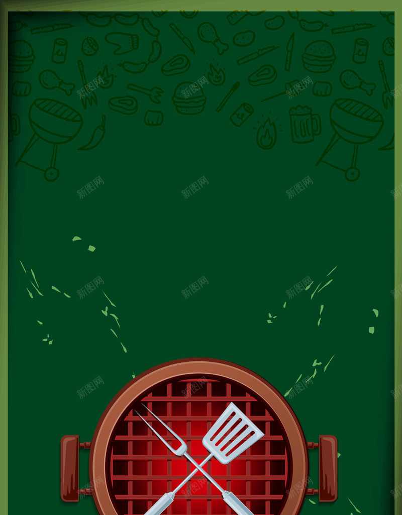 矢量卡通烧烤自助烤肉美食背景ai设计背景_88icon https://88icon.com 卡通 户外烧烤 扁平化 手绘 海报 烤架 烤炉 烧烤 矢量素材 背景 自助烧烤 野炊 食品 餐饮 矢量图