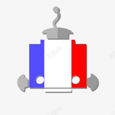 BOT国旗FR法国法国人机器人图标图标