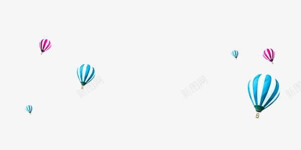 降落伞气球元素png免抠素材_88icon https://88icon.com 升降 气球 热气球 蓝色 降落伞