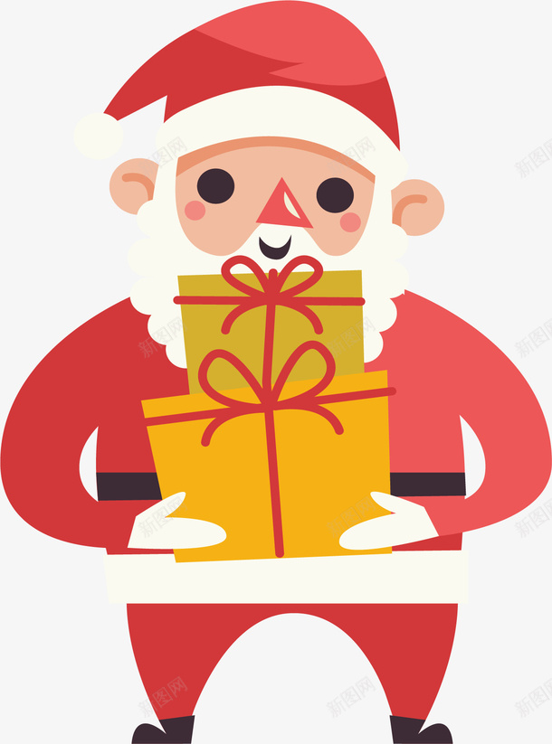 抱着礼物盒圣诞老人矢量图ai免抠素材_88icon https://88icon.com 圣诞快乐 圣诞老人 圣诞节 圣诞节快乐 抱着礼盒 矢量png 矢量图