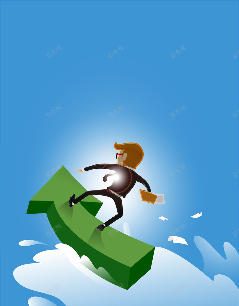 扁平化商务海报背景矢量图ai设计背景_88icon https://88icon.com 卡通 商务 商务人士 商务背景 奋斗 扁平化 梦想 海报背景 箭头 跨越 金融 飞行 矢量图