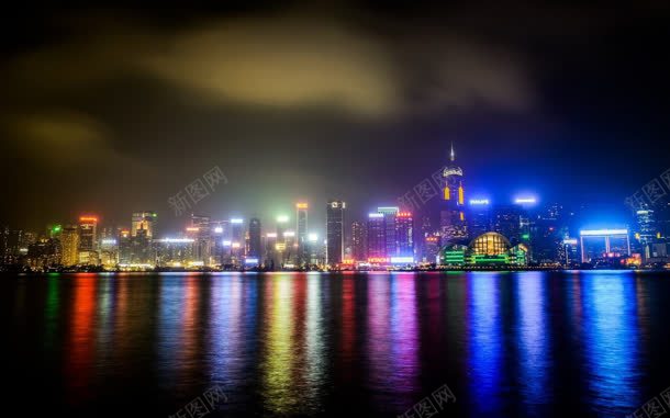 乌云下的彩色城市夜景jpg设计背景_88icon https://88icon.com 乌云 城市 夜景 彩色