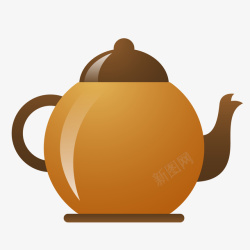 水壶茶壶矢量图素材