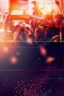 狂嗨音乐狂欢节音乐节海报背景背景
